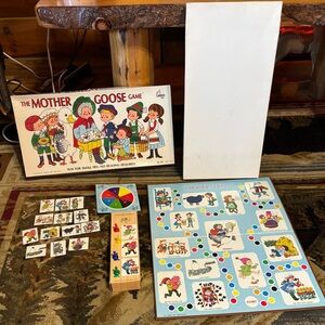 Mother Goose Game Vintage 1971 by - Colorful Family Board Game